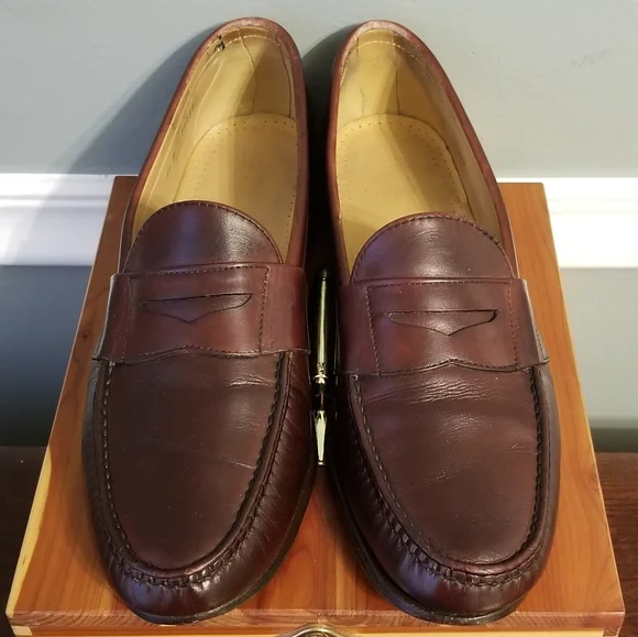 ALLEN EDMONDS CAMERON BURGUNDY LEATHER LOAFERS Allen Edmonds Cameron | eBay main image 4